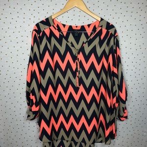 Chevron Pattern Top